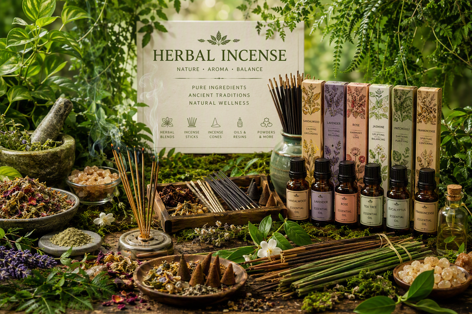 types of herbal incense